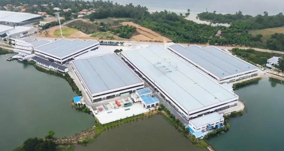 Quality control testing in modern manufacturing facility