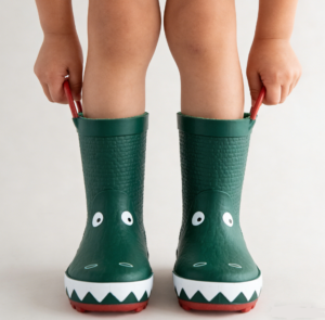 3D Kids Rain Boot with Easy-on Handles