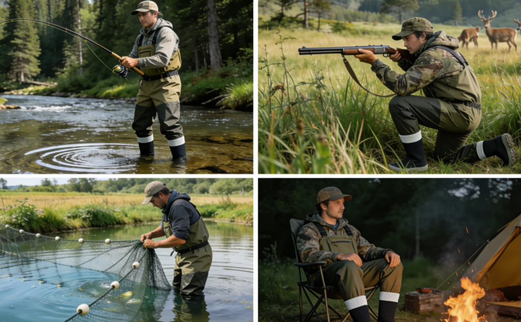 3 layer breathable fabric wader applications