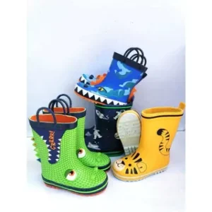 Different styles colorful 3D Design Rubber Rain Boot