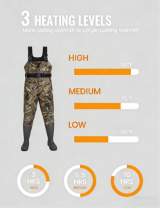 Neoprene Wader 3 Heating Leavels