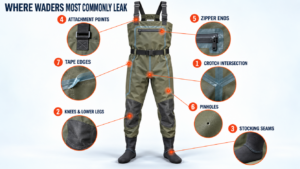 7 Common Leak Points in Wader