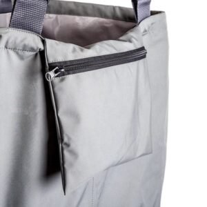Close‑up: External zipper pocket